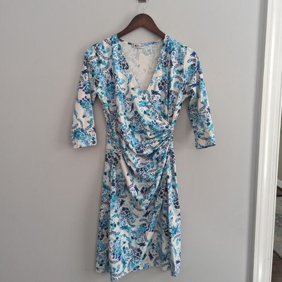 mare blu Dresses & Skirts - Mare Blu Saint Tropez Cinch Waist Dress Blue Waist Small Comfy